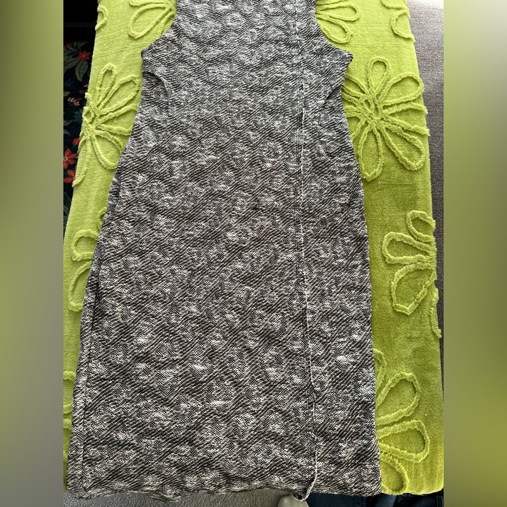 Free People Black and White Textured Dress